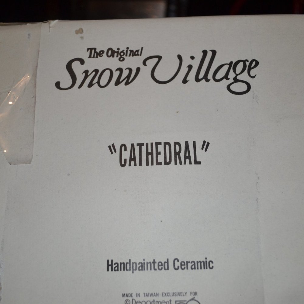 Cathedral, Snow Village, Department 56